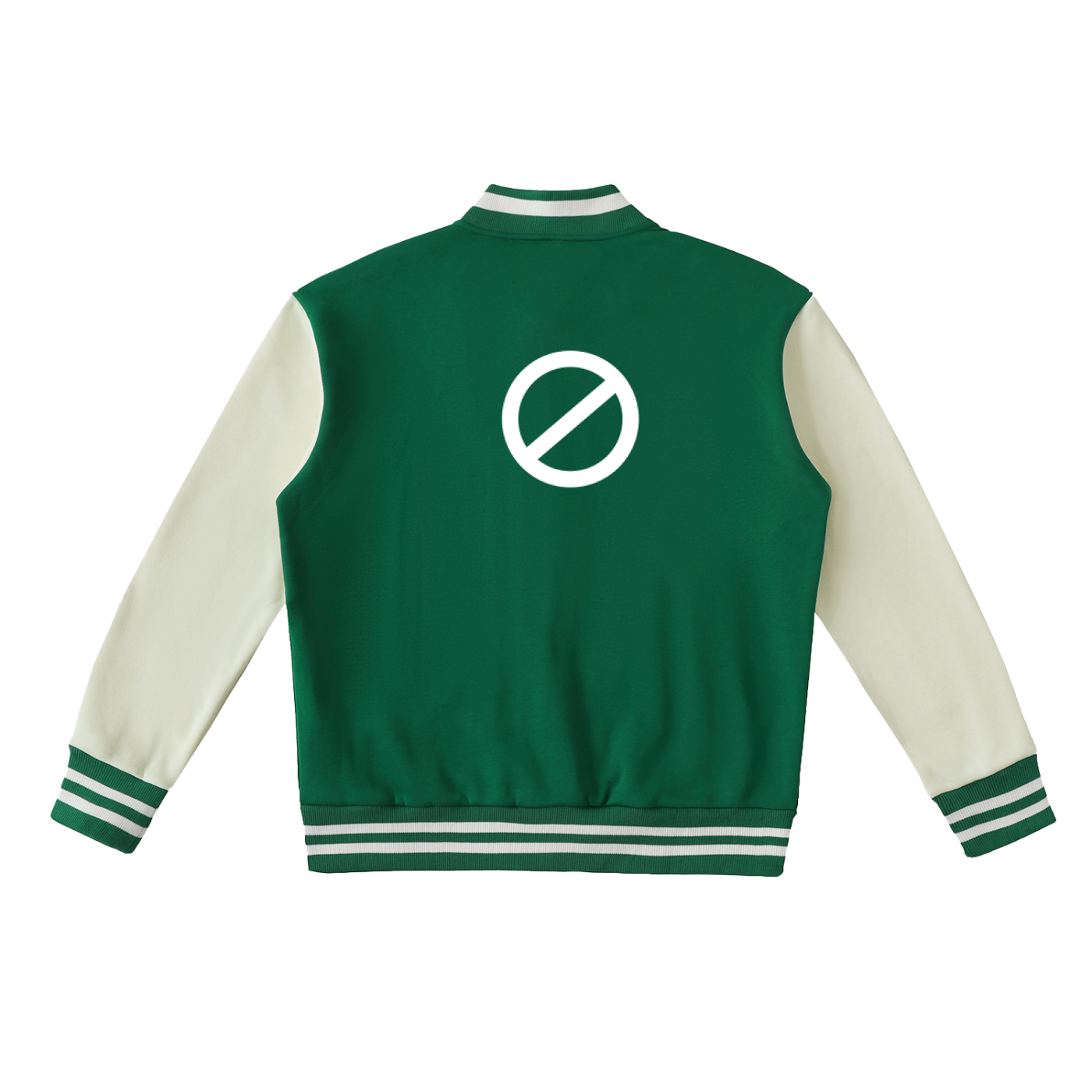 Two-Tone Fleeced Varsity Jacket