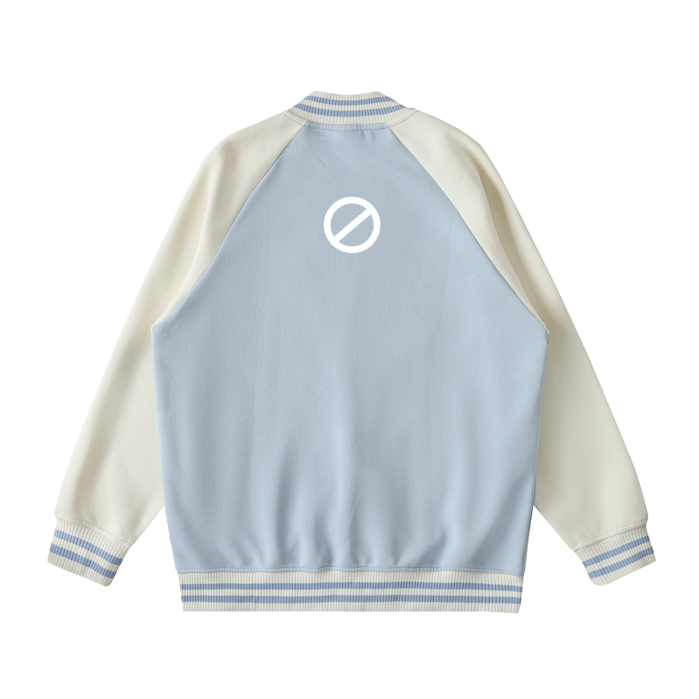 Two Tone Raglan Sleeve Varsity Jacket