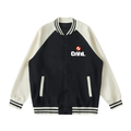 Two Tone Raglan Sleeve Varsity Jacket