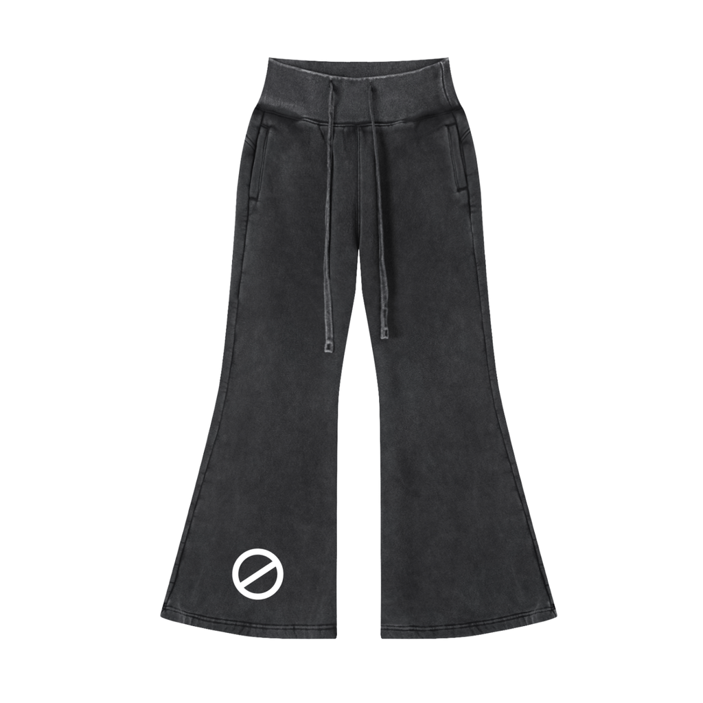 Vintage Washed Flared Fleece Pants
