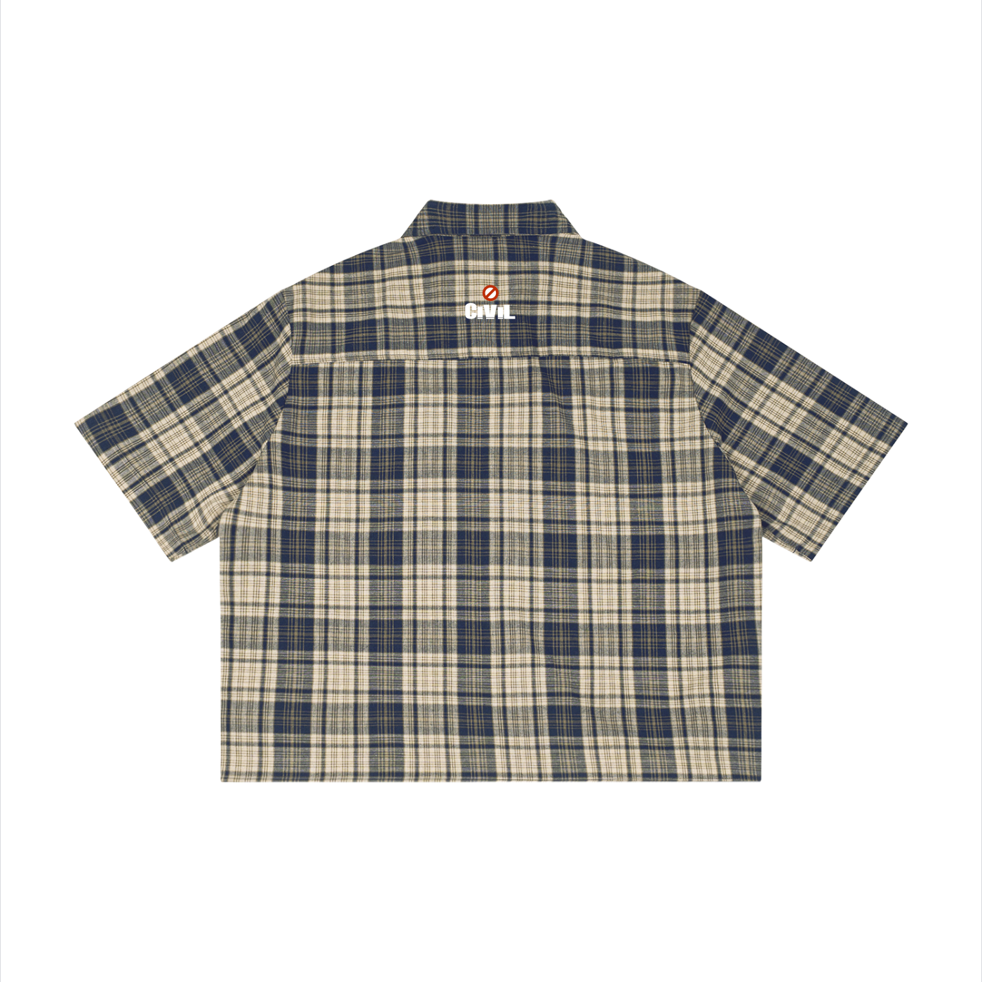 Unisex Plaid Boxy Short Sleeve Shirt