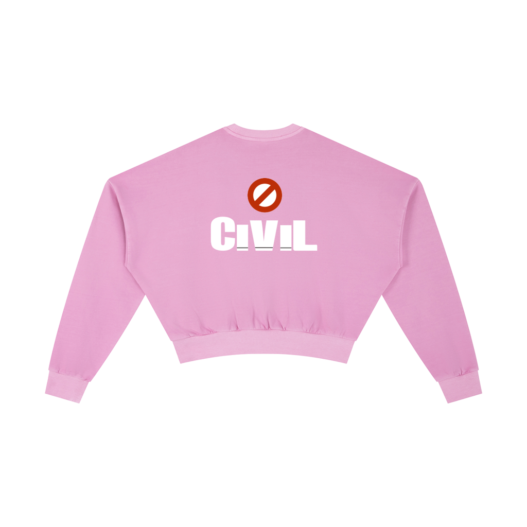 Vintage Washed Cropped Sweatshirt