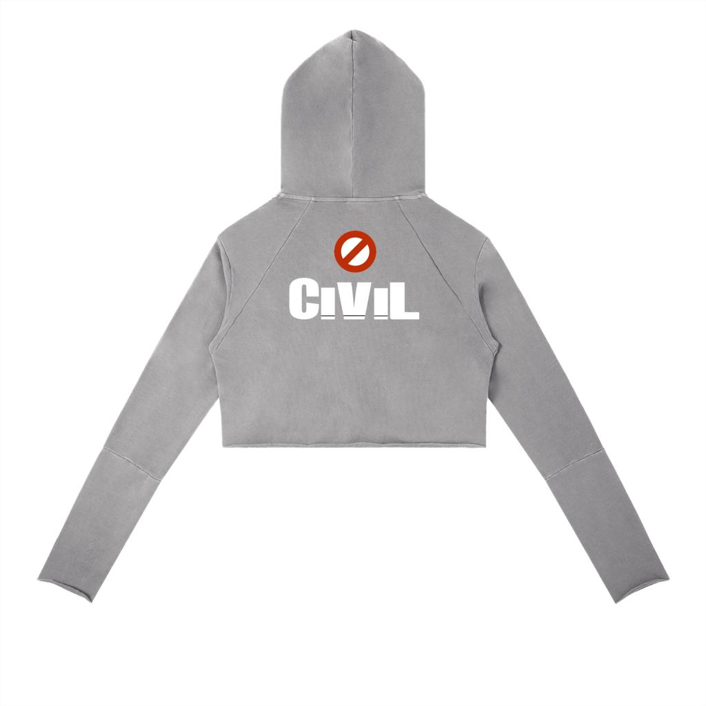 Vintage Washed Raw Edge Hoodie