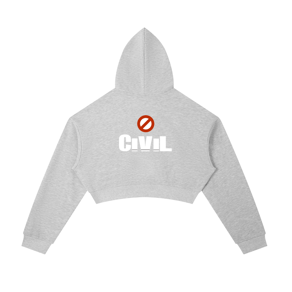 Essential Cropped Zip-Up Hoodie