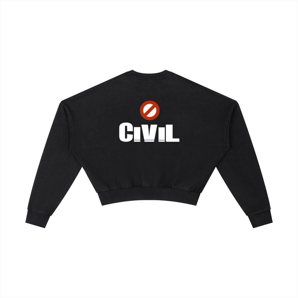 Vintage Washed Cropped Sweatshirt