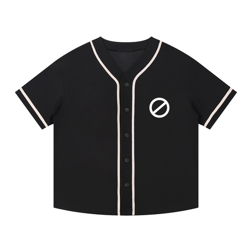 Contrast Piped Button-Up Jersey