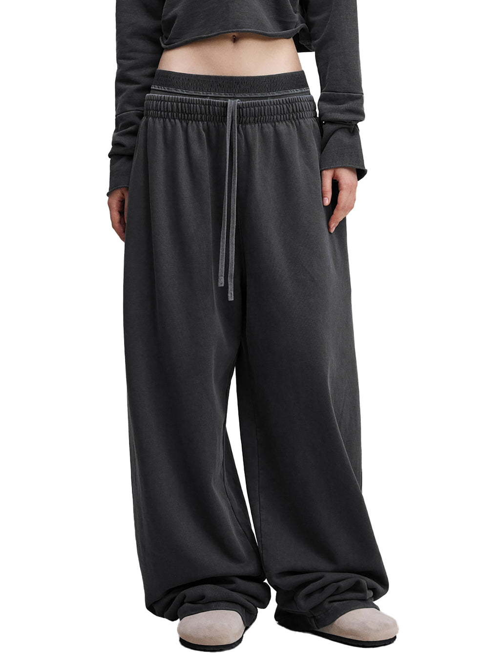 Vintage Washed Waist Pants